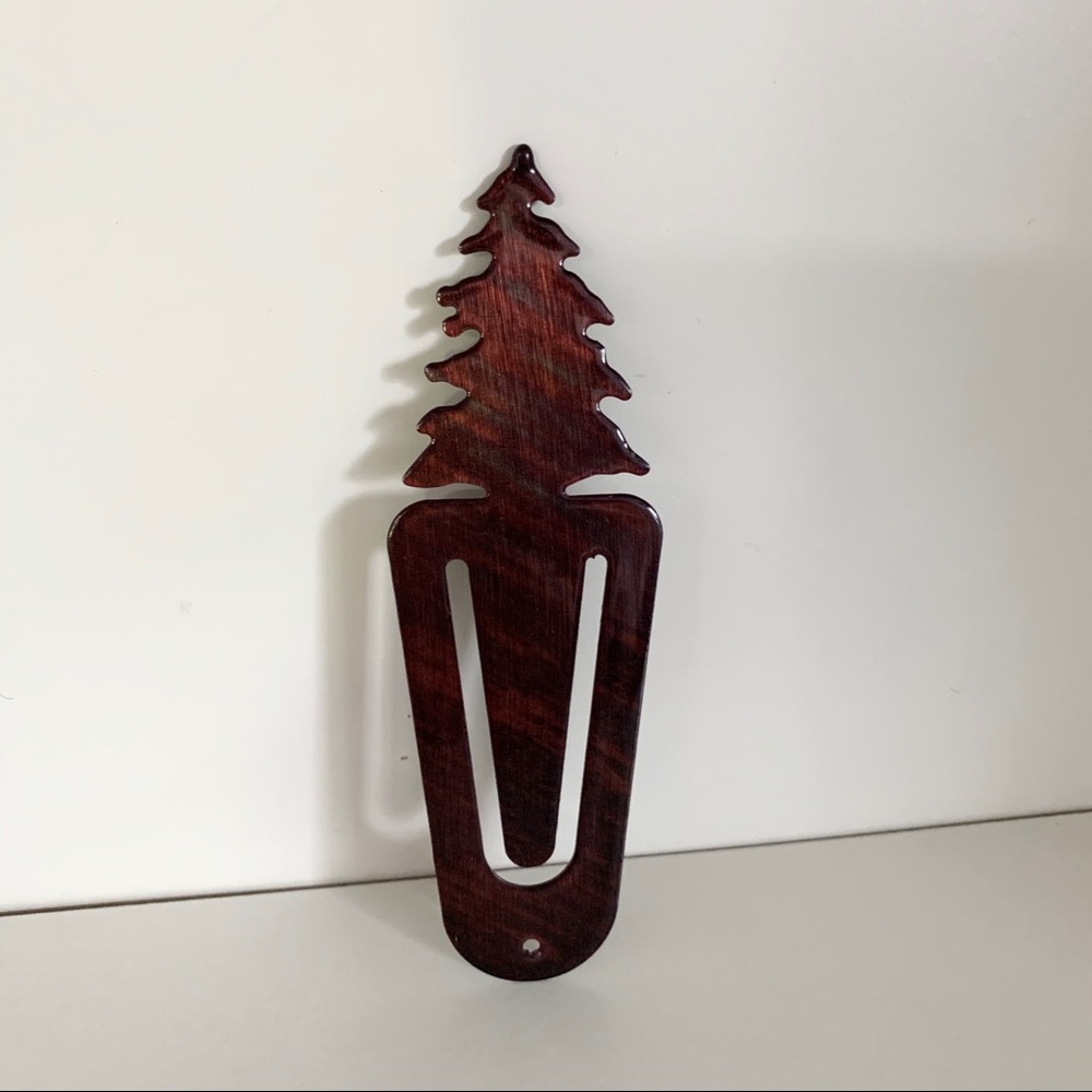 Hold vintage Enamel tree bookmark